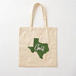 Golf Texas Cotton Tote Bag