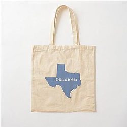 Oklahoma Texas Funny Cotton Tote Bag
