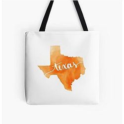 Texas Watercolor Tote Bag