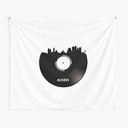 Austin Texas Vinyl Tapestry