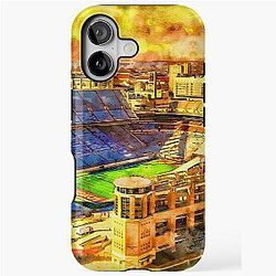 Darrell K Royal-Texas Memorial Stadium in Austin at sunset iPhone Case