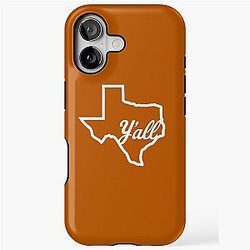 Texas Y'all In White iPhone Tough Case