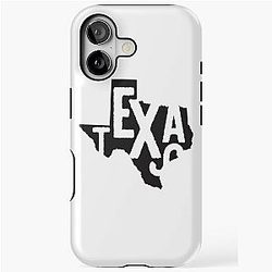 Texas State Design Abstract Lettering Graphic iPhone Tough Case