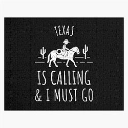 Texas Is Calling and Must Go Print Jigsaw Puzzle
