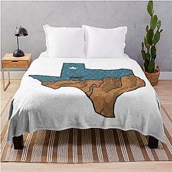 Vintage Texas Longhorns Throw Blanket