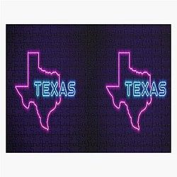 Neon Texas Jigsaw Puzzle
