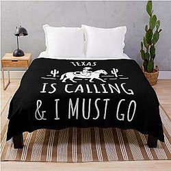 Texas Is Calling Loving Throw Blanket