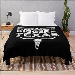 Everything is bigger in Texas throw blanket