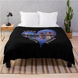 Love Austin Texas Throw Blanket