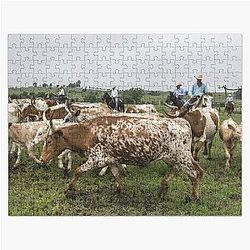 Texas Longhorn Cow Jigsaw Puzzle