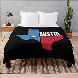 Austin Texas Throw Blanket