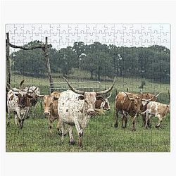 Texas Longhorn Cow Jigsaw Puzzle