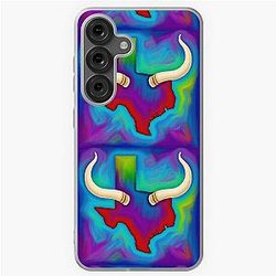Colorful Texas Map Longhorns Samsung Galaxy Case
