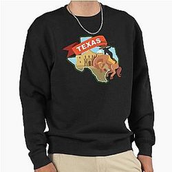 Pullover Sweatshirt for Texan Marfa Luckenbach Brownsville Texas