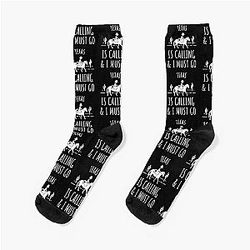Texas Is Calling and I Must Go Socks