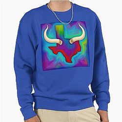 Colorful Texas Map Longhorns Sweatshirt