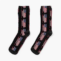 Texas USA Flag Socks