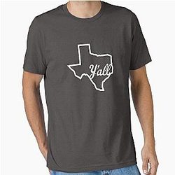 Texas Y'all in White Essential T-Shirt