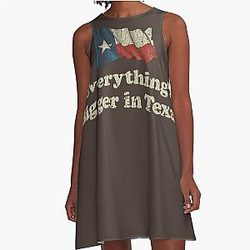 Everything Bigger in Texas A-Line Dress