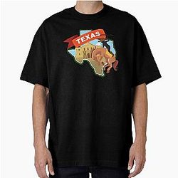 Oversized T-Shirt, Pure Texan, Marfa, Texas, Luckenbach, Brownsville