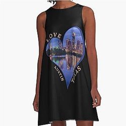 Love Austin Texas A Line Dress