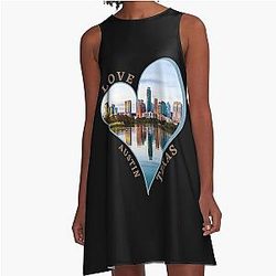 Love Austin Texas A Line Dress