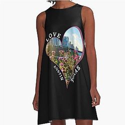 Love Austin Texas A Line Dress