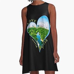 Love Austin Texas A Line Dress