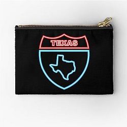 Pure Texan Zipper Pouch Marfa Luckenbach Brownsville