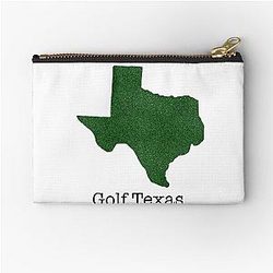 Golf Texas Zipper Pouch
