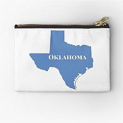 Oklahoma Texas Funny Shirt Zipper Pouch