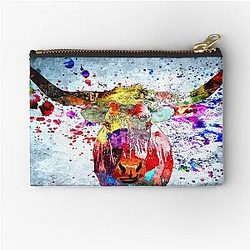 Texas Longhorn Zippered Pouch