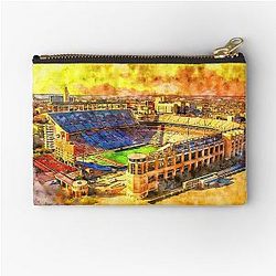 Darrell K Royal-Texas Memorial Stadium in Austin at sunset zippered Pouch