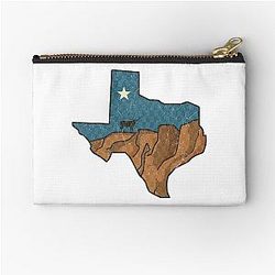 Vintage Texas State Longhorns Zip Pouch