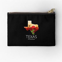 Texas Proud The Lone Star State zip pouch