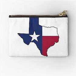 Texas Flag the Greatest State in America Texas Zipper Pouch