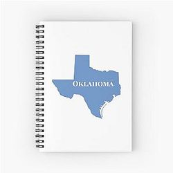 Oklahoma Texas Funny Spiral Notebook