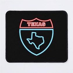 Pure Texan, Marfa, Texas, Luckenbach, Brownsville, Mouse Pad