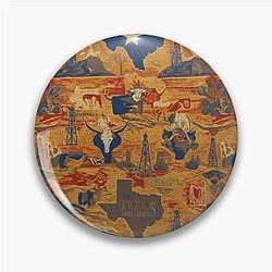 Texas Fabric Art: Lone State Colors Pin