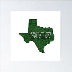 Golf Poster Texas
