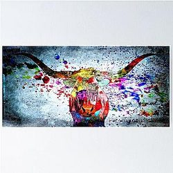 Texas Longhorn Poster