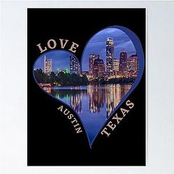 Love in Austin Texas Poster