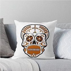 Texas de la Muerte Throw Pillow