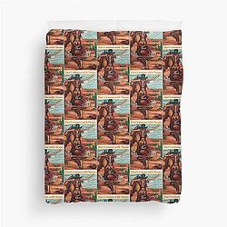 Irish Happy Moose Madness, Don't Mess with Texas Duvet Cover