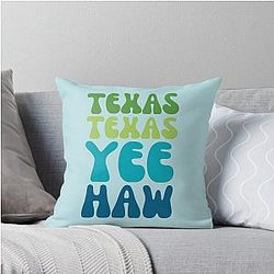 Texas (Greenbelt) Throw Pillow