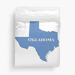 Oklahoma Funny Texas Shirt Duvet Cover