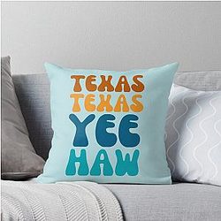 Texas (Lake) Throw Pillow
