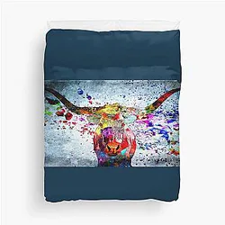 Texas Longhorn Duvet Cover