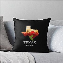 Texas Proud The Lone Star State Throw Pillow