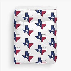 Texas Flag on the Greatest State in America Texas Duvet Cover